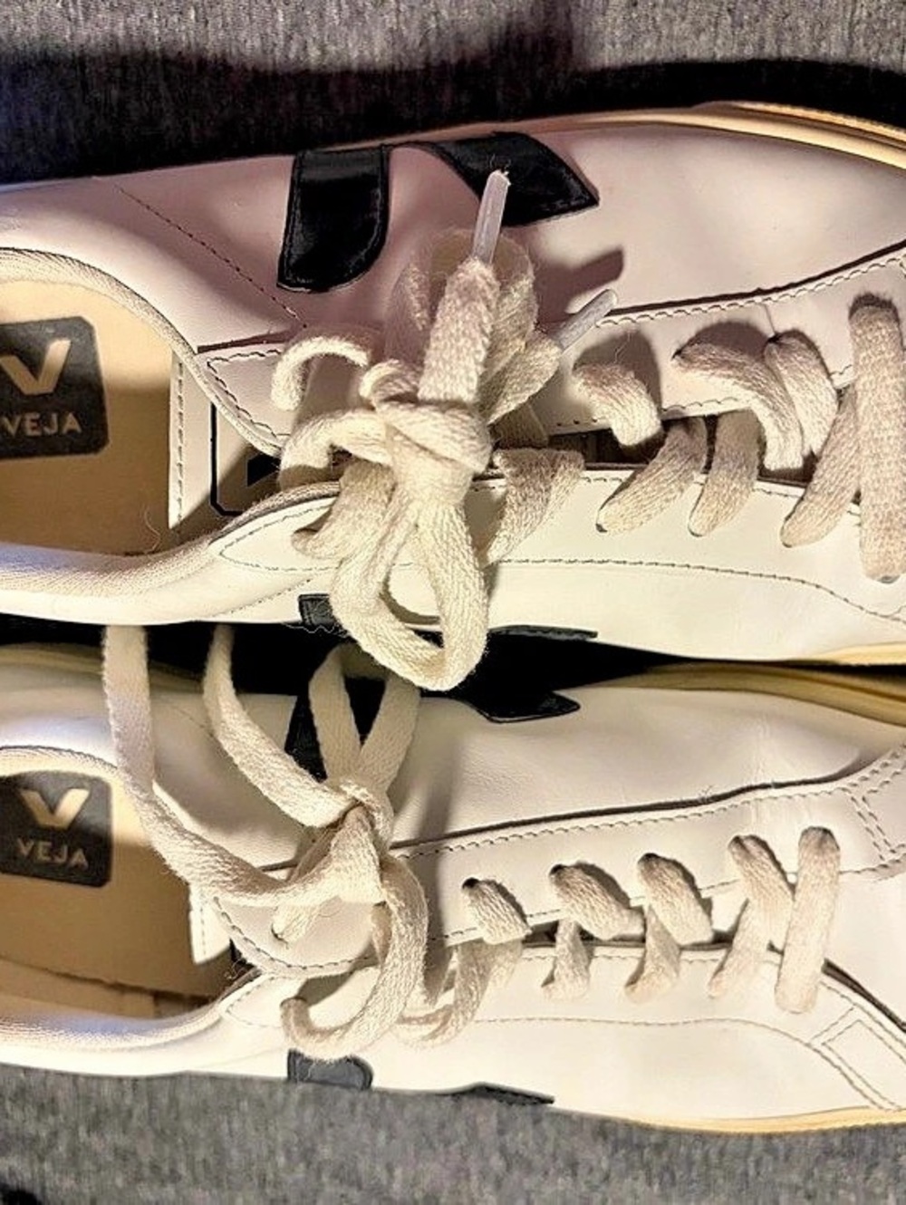 Veja Campo Leather White Black Women's Sneakers US 10